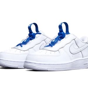 Nike Force 1 Toggle - Baby/Toddler Size 4C- White & Blue
